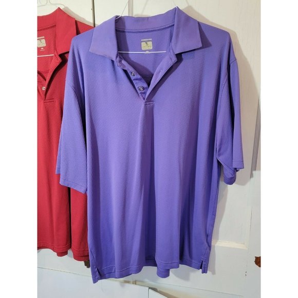 :Lot of 2 XL Golf‎ Lone Cypress Red Purple Polos - Picture 2 of 8